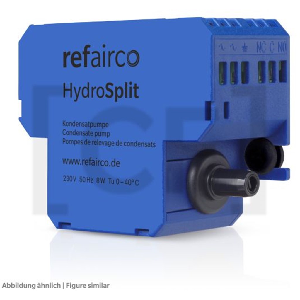 Kondensatpumpe Refairco HydroSplit mit Schwimmermodul und Alarmkontakt 8A