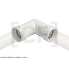 PVC-elbow 2514COR 90 degrees, 25mm incl. O-rings