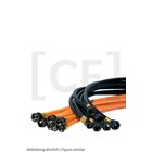 Gomax Quadra DN4 2 straight ports, cable in color black