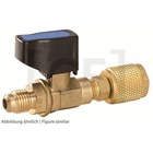 ball valve Value CV07, 7/16"UNF (1/4") for charging hose 7/16"UNF (1/4")