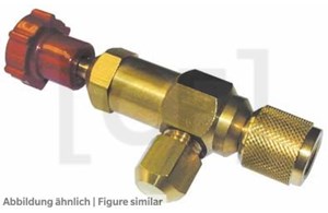 Refco Schrader valve straight-through opener