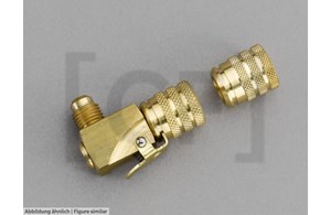Schrader valve quick coupling